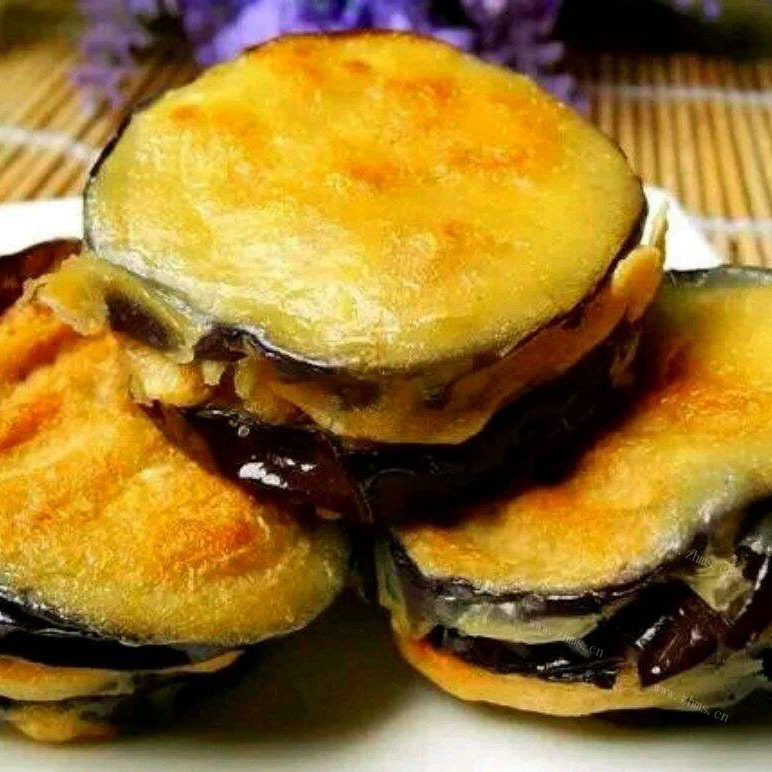 自己做的煎茄饼