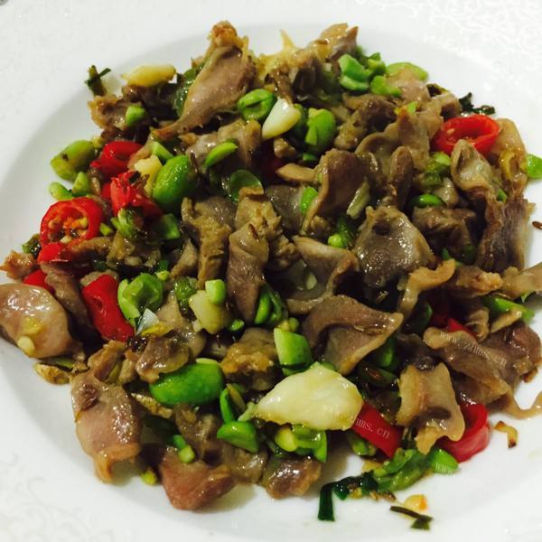 下饭榨菜炒鸡胗