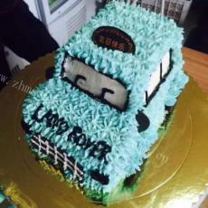 可爱的小汽车创意蛋糕