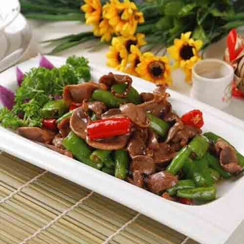 味道不错的青椒炒鸡胗