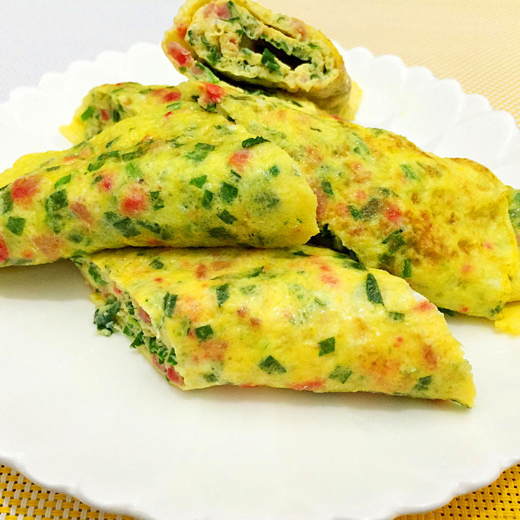 营养丰富的韭菜煎饼