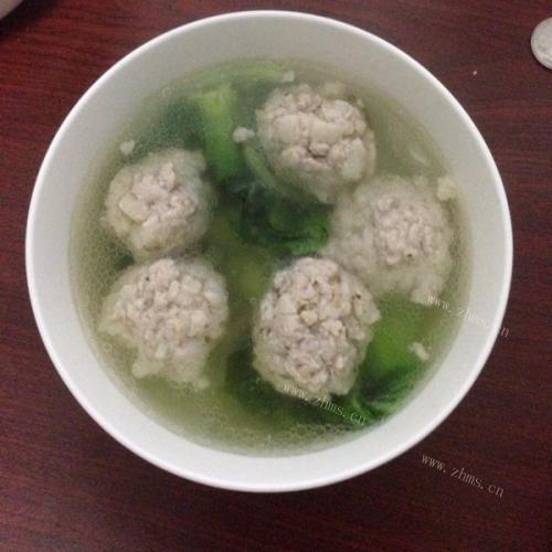 在家做的清炖狮子头