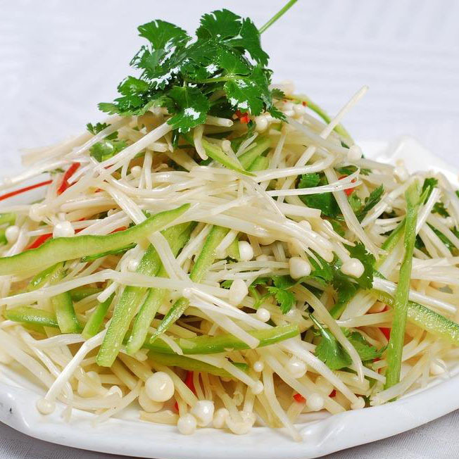 好吃的凉拌金针菇