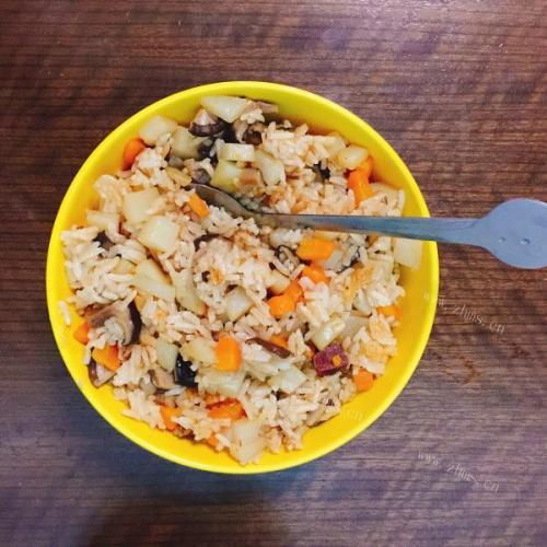 家常腊肉饭