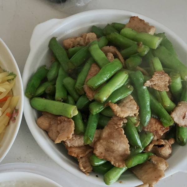四季豆炒肉的做法