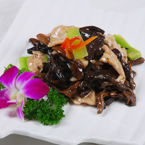 家常菜木耳炒肉片