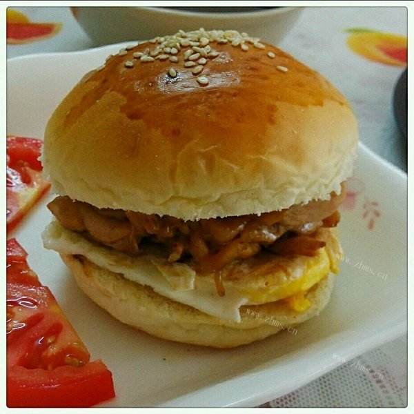美味煎蛋汉堡