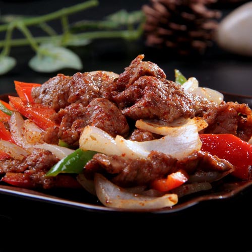 美味的孜然羊肉
