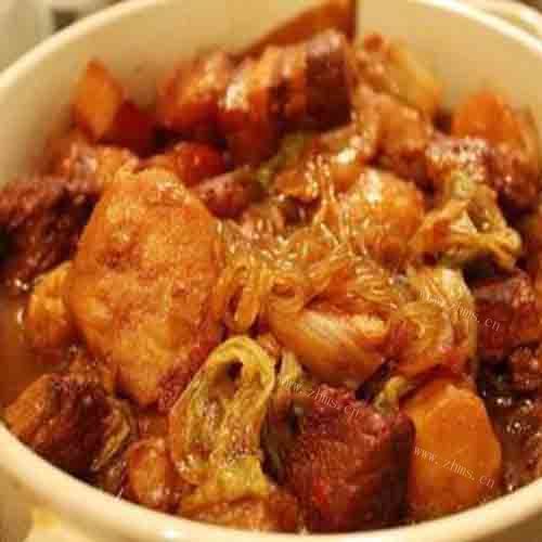 DIY美食-白菜猪肉炖粉条