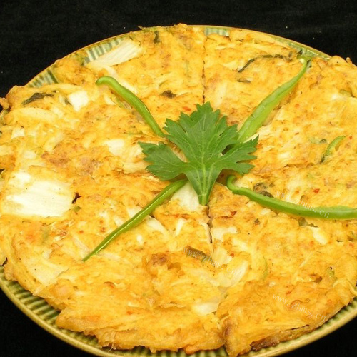 香辣韩国泡菜饼