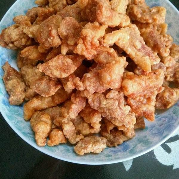 肉类翻身的干炸肉