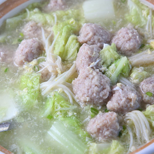 好喝的冬瓜粉丝丸子汤