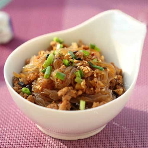 自制肉末粉丝