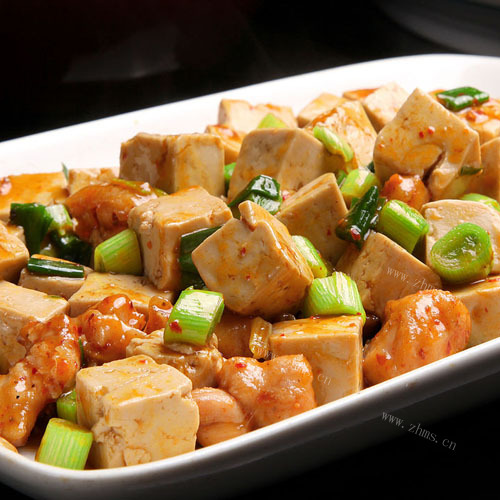 甘脆的肉末烧豆腐
