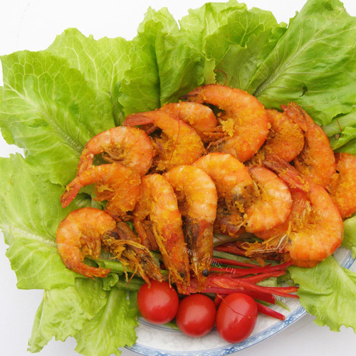 自己做的生菜虾松