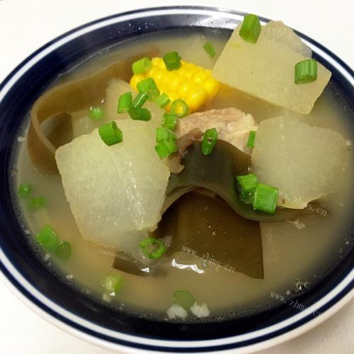 香喷喷海带豆芽排骨汤