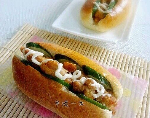 家常香辣鸡腿堡