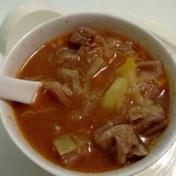 滋补的牛肉罗宋汤