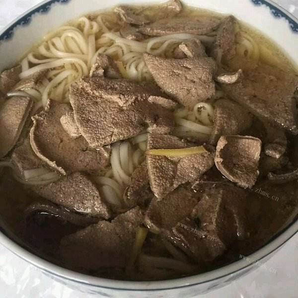 家常猪肝面 