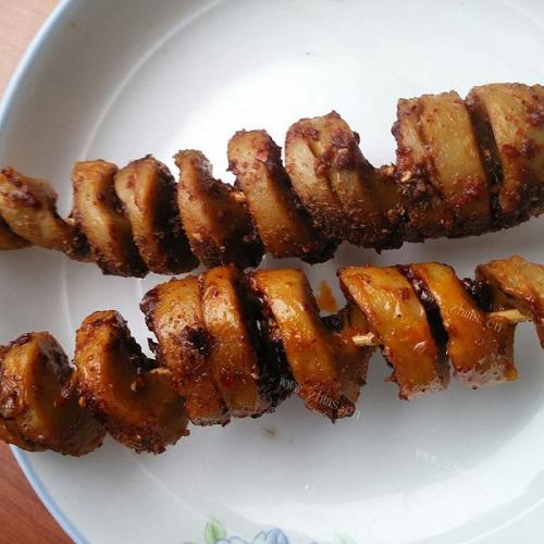 味道十足的烤面筋串