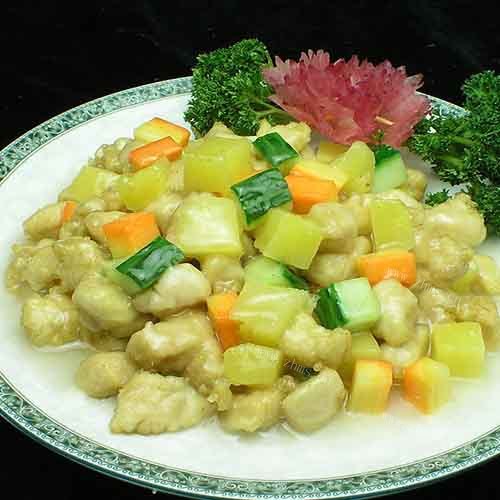 家常菜菠萝鸡丁