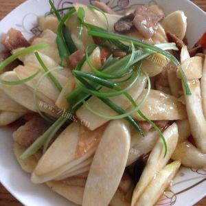 好吃的茭白肉片