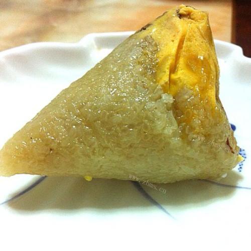 「蝶儿美食」香菇鸡腿蛋黄粽子