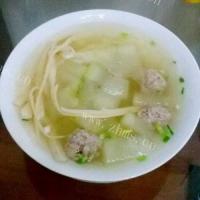 虾米冬瓜丸子汤的做法