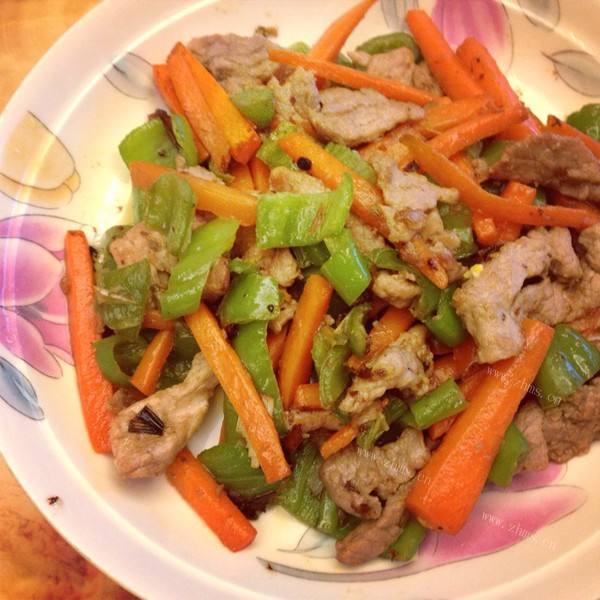 彩椒炒肉丝
