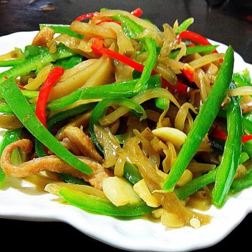 家常的炒双丝