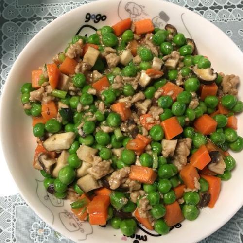 豌豆炒肉末