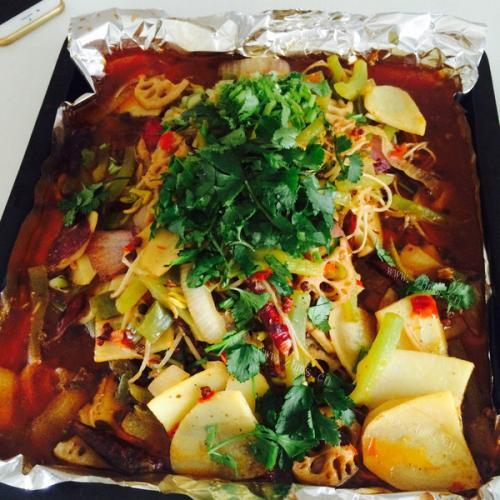 秀色可餐的香辣烤鱼
