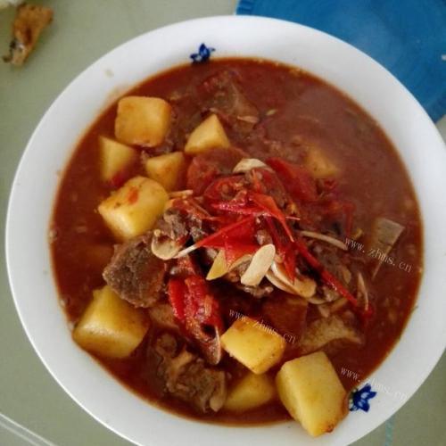 美味牛肉烩豆腐