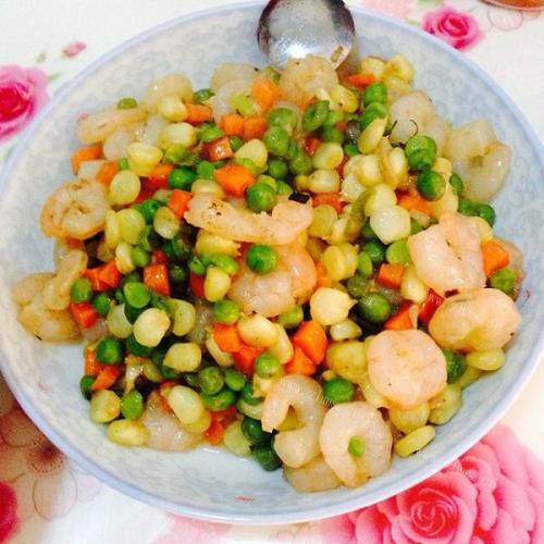 好吃的豌豆炒虾仁