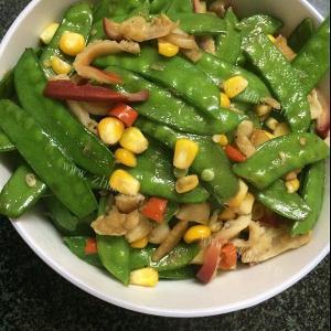 玉米黑芝麻炒北极贝