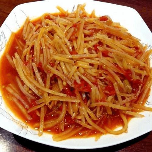 番茄炒土豆丝