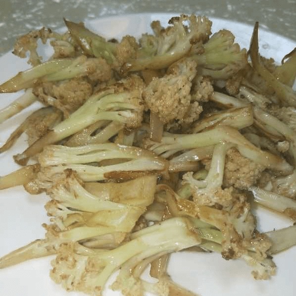 素炒花菜的做法