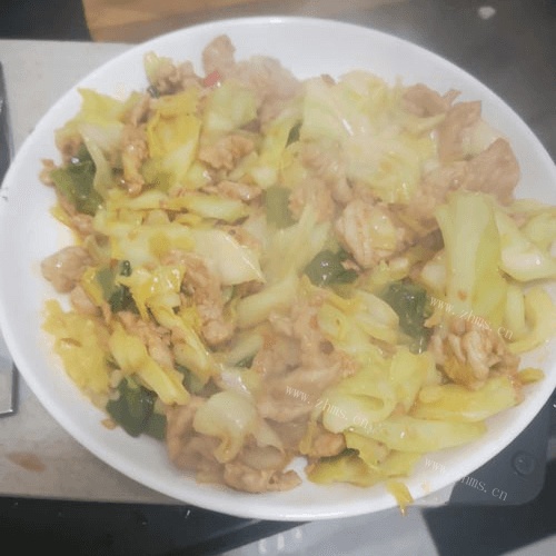 莲白回锅