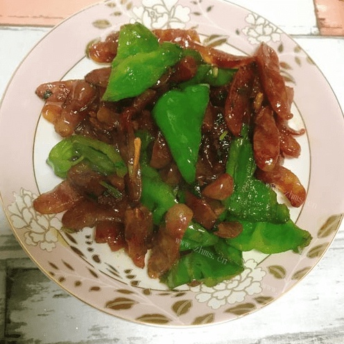 青椒炒腊肠