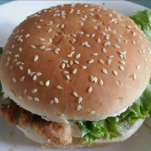 美味的香辣鳕鱼堡