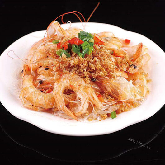 美味蒜蓉开背虾