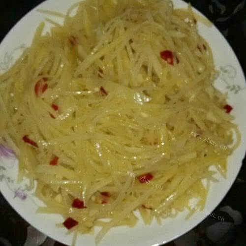 家常菜酸辣土豆丝
