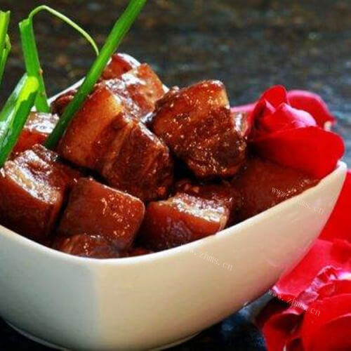 美味玫瑰花红烧肉