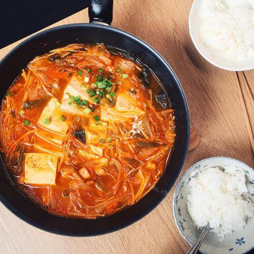 好吃的猪肉泡菜锅