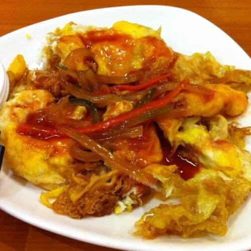 美味的五柳炸蛋