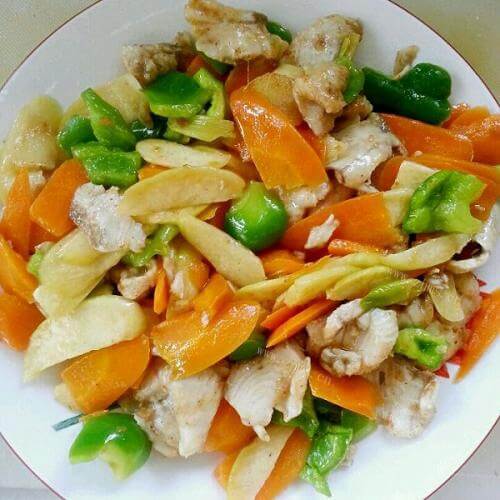 家常菜四色小炒