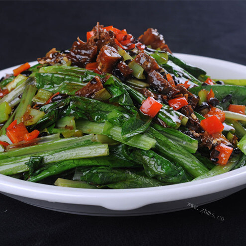 豆豉鲮鱼油麦菜