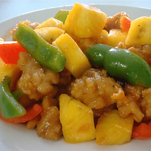 菠萝鸡球