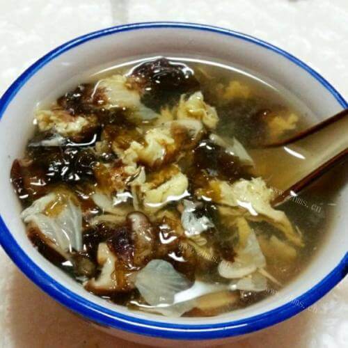 家常菜紫菜蛋花汤