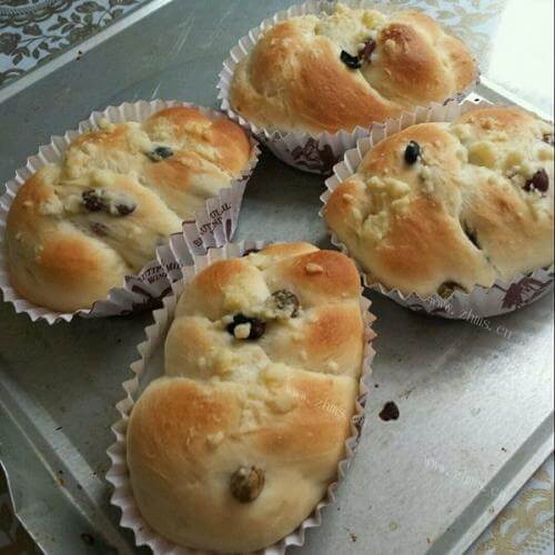 蜜豆面包卷